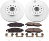 CRK7409 Coated Brake Rotor and Ceramic Brake Pads- Front