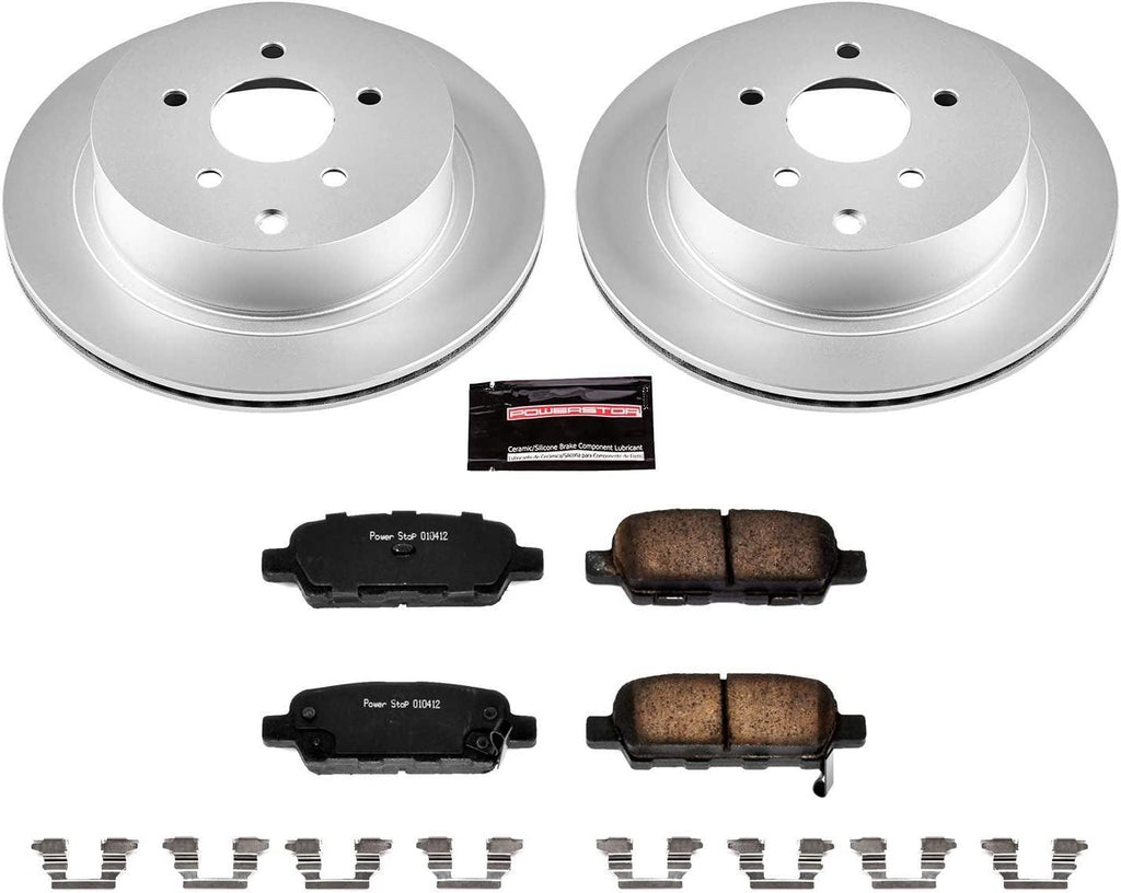 CRK2427 Coated Brake Rotor & Ceramic Brake Pads- Rear