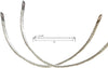NANSH Automotive Engine Grounding Braided Flat Tinned Copper Straps 1/2" Width (12" Length 2PCS)