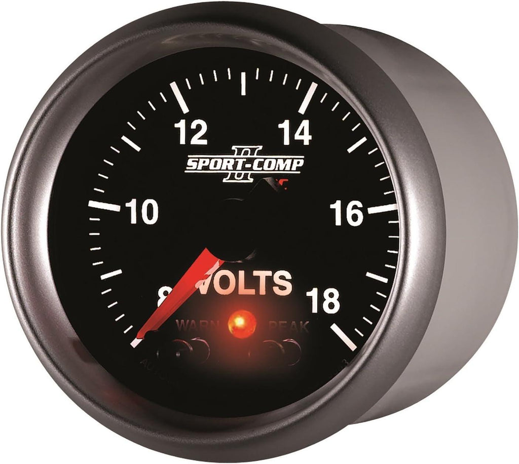 3683 Sport-Comp II 2-1/16" 8-18V Full Sweep Electric Voltmeter Gauge