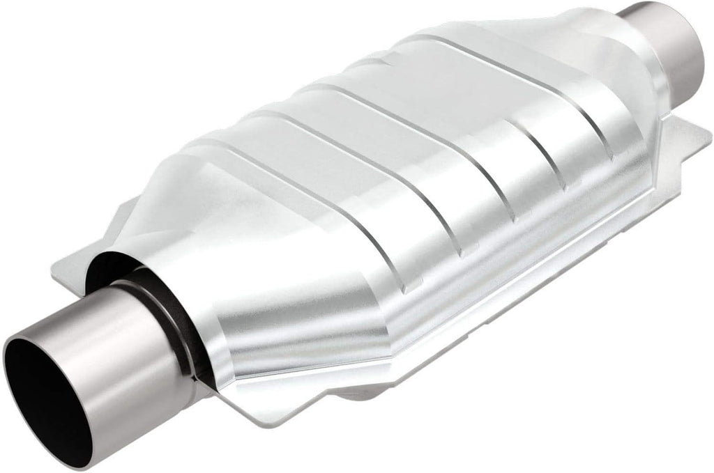 Magnaflow Universal Catalytic Converter HM Grade Federal/Epa Compliant 99556HM - Stainless Steel 2.5In Inlet/Outlet Diameter, 16In Overall Length, No O2 Sensor - HM Replacement