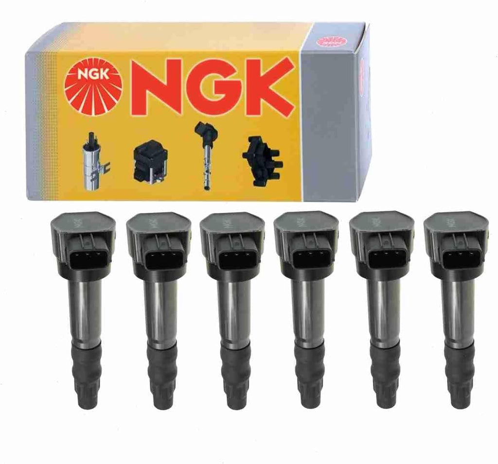 6 Pc NGK Ignition Coils Compatible with Mitsubishi Eclipse 3.8L V6 2006-2012