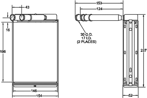 15-62569 Heater Core Assembly