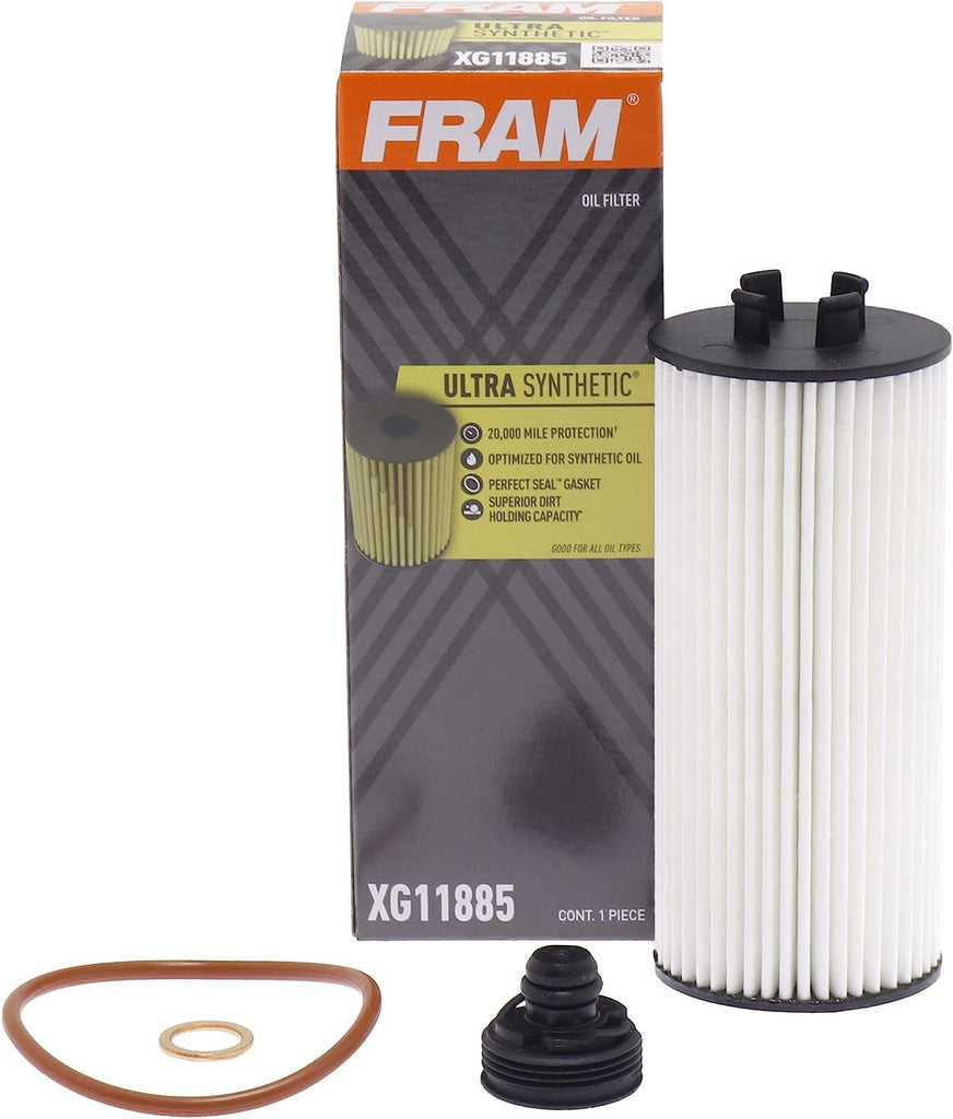 Ultra Synthetic Automotive Replacement Oil Filter, Designed for Synthetic Oil Changes Lasting up to 20K Miles, XG11885 with Suregrip (Pack of 1)