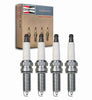 4 Pc Champion Copper plus Spark Plugs Compatible with Hyundai Veloster 1.6L L4 2012-2017