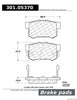 Front Disc Brake Pad for ILX, Civic, CR-Z, SX4, SX4 Crossover+More (301.05370)
