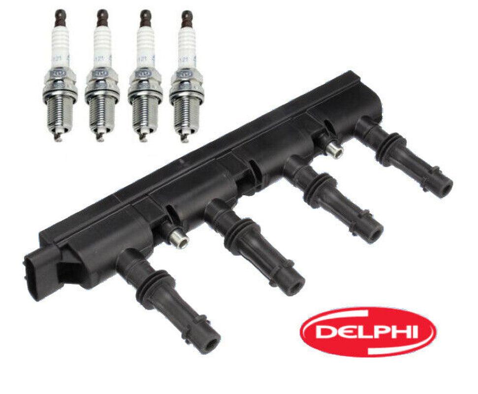 Ignition Coil Pack & Spark Plug Delphi/Acdelco for Buick Cadillac Chevrolet 1.4L