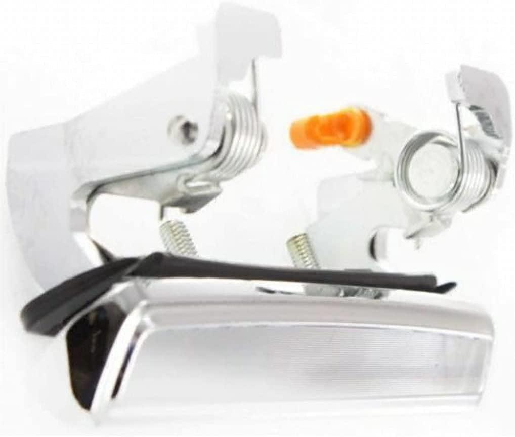 for Ford F-150 Exterior Door Handle Front, Driver Side Chrome (1975-1979) | with Key Hole | Trim:All Submodels | FO1310108 | D8BZ6522405A