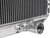 3 Core Manual Transmission 20" Passenger/Right Side Radiator Compatible with Ford Mustang/Falcon V8 1967-1970