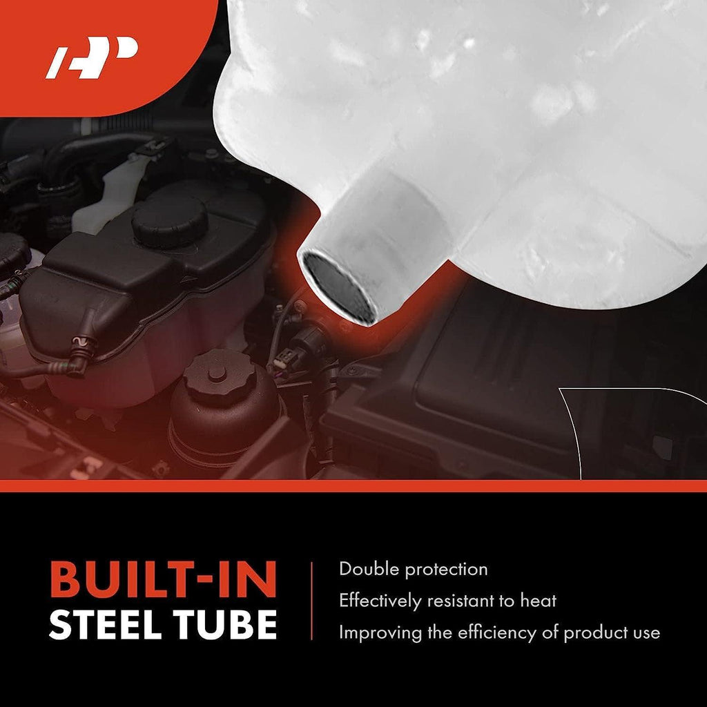 A-Premium Engine Coolant Overflow Recovery Reservoir Tank [W/Cap] Compatible with Freightliner Cascadia 2018-2020 11.9L 12.8L 14.8L 14.9L 15.6L, Replace # A0532836000