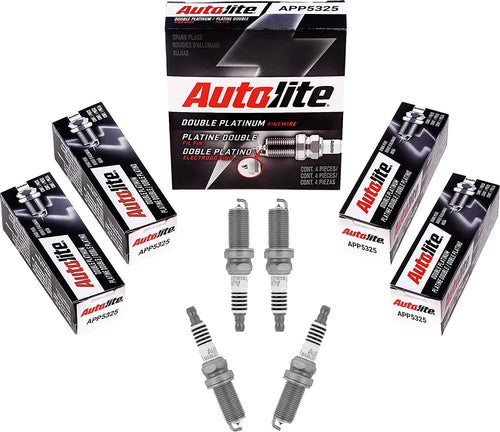 APP5325 Double Platinum Automotive Replacement Spark Plugs (4 Pack)