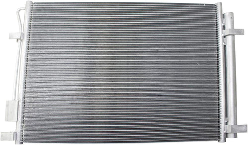 A/C Condenser & Receiver Drier Assembly Direct Fit for Kia Rio Hyundai Accent Sedan