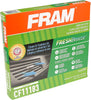 Fresh Breeze Cabin Air Filter Replacement for Car Passenger Compartment W/ Arm and Hammer Baking Soda, Easy Install, CF11183 for Select Dodge and Jeep Vehicles , White