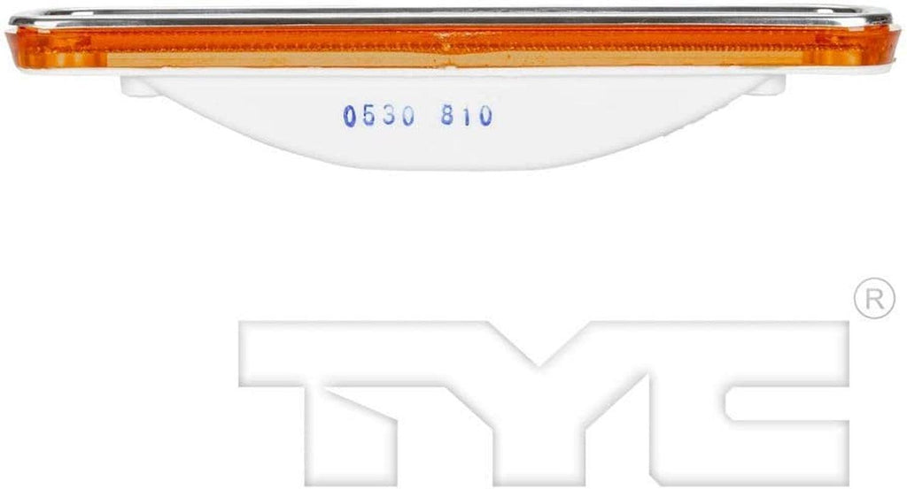 For GMC Jimmy Side Marker Light Assembly 1978 1979 1980 R=L Single Piece W/ Chrome Trim Plastic Amber Halogen DOT for GM2550108| 18-1198-6