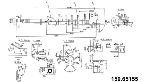 Centric Brake Hydraulic Hose for Expedition, Navigator 150.65155