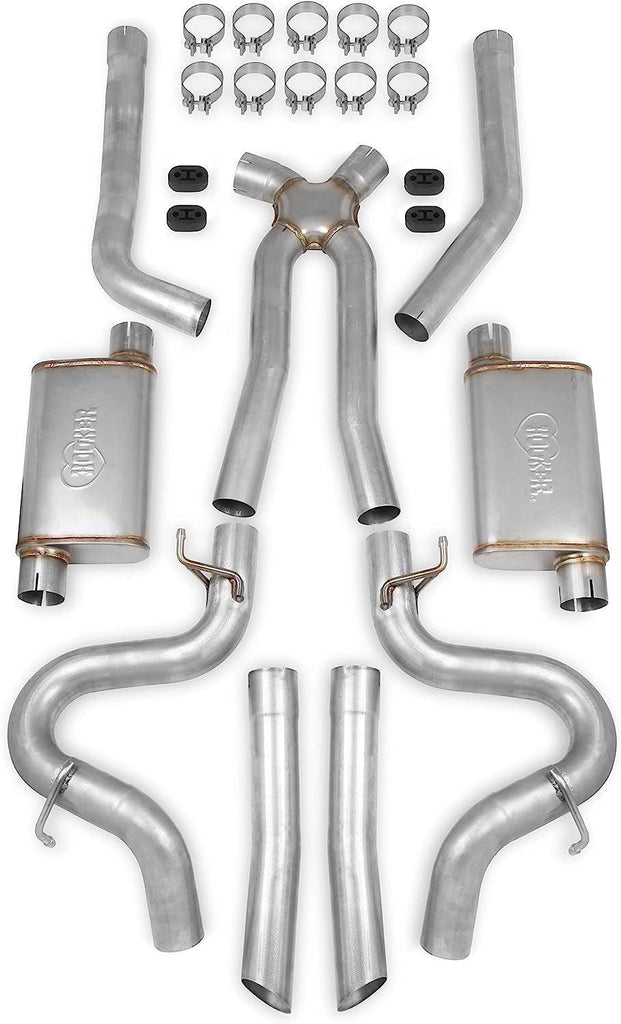 NEW НOOKER BLACKHEART НEADER BACK ЕXHAUST,3",NATURAL,COMPATIBLE with 1978-1987 G-BODY