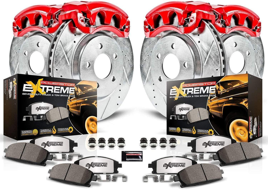 KC3166-36 Front & Rear Z36 Truck and Tow Brake Kit with Calipers