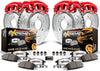 KC2798-36 Z36 Truck & Tow Front and Rear Caliper Kit-Drilled/Slotted Brake Rotors, Carbon-Fiber Ceramic Brake Pads, Calipers