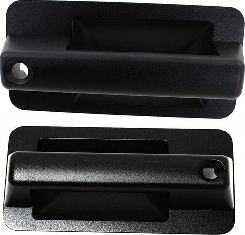 Front Exterior Door Handle Set of 2 Compatible with 1994-1998 Chevrolet C1500, Fits 1994-1998 Chevrolet K1500 Textured Black Driver and Passenger Side