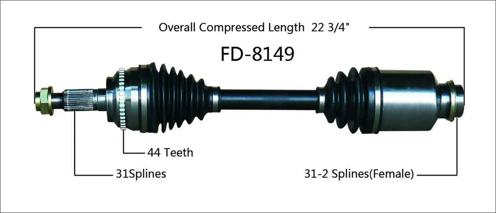 FD-8149 CV Axle Shaft
