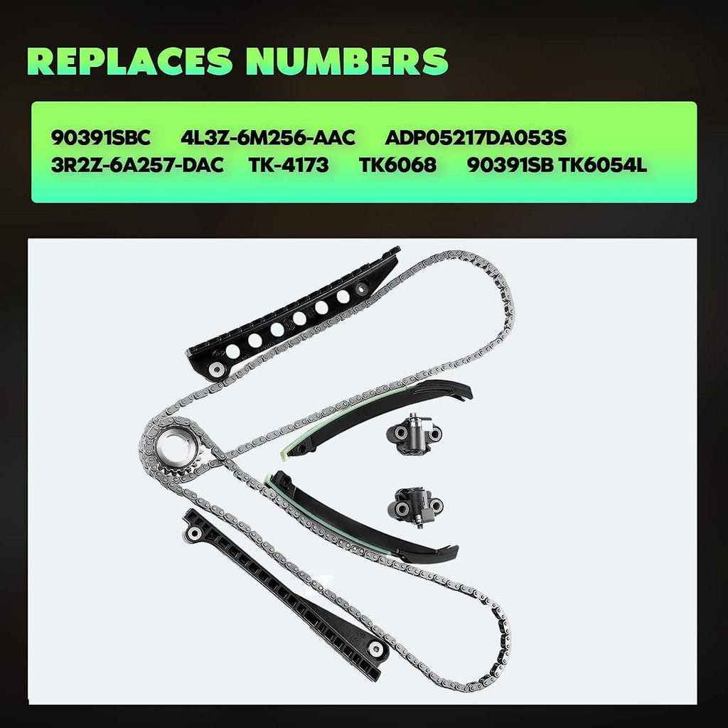 Timing Chain Kit Automotive Replacement Timing Parts Chain Sets Fits for 2005-2008 Ford EXPEDITION 5.4L 330CID V8 SOHC