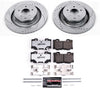 K4732-26 Rear Z26 Carbon Fiber Brake Pads with Drilled & Slotted Brake Rotors Kit