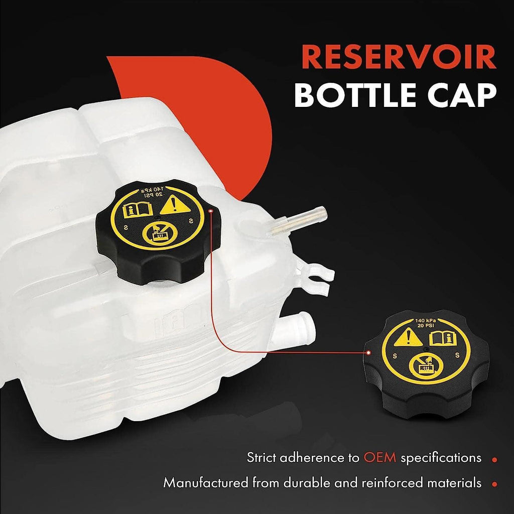 A-Premium Coolant Recovery Overflow Reservoir Tank [With Cap] Compatible with Chevrolet Cruze 10-16, Orlando 12-14 & Buick Cascada 16-18, Verano 12-17, 1.4 1.6 1.8 2.0 2.4, Replace# 13505353, 13393368