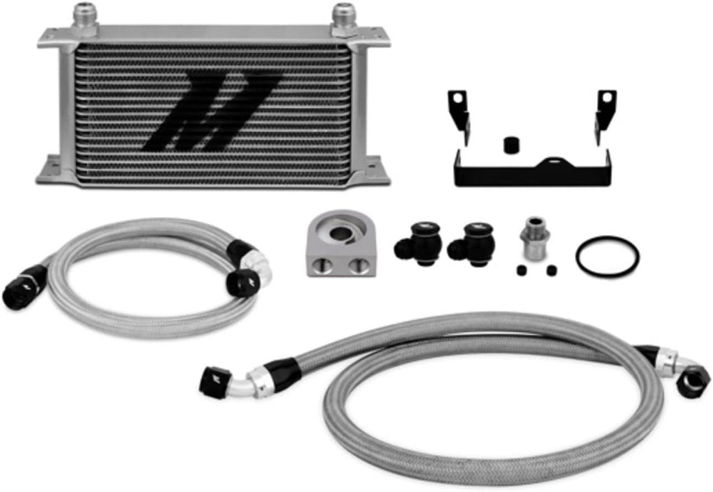 MMOC-WRX-06 Oil Cooler Kit Compatible with Subaru WRX/STI 2001-2007 Silver