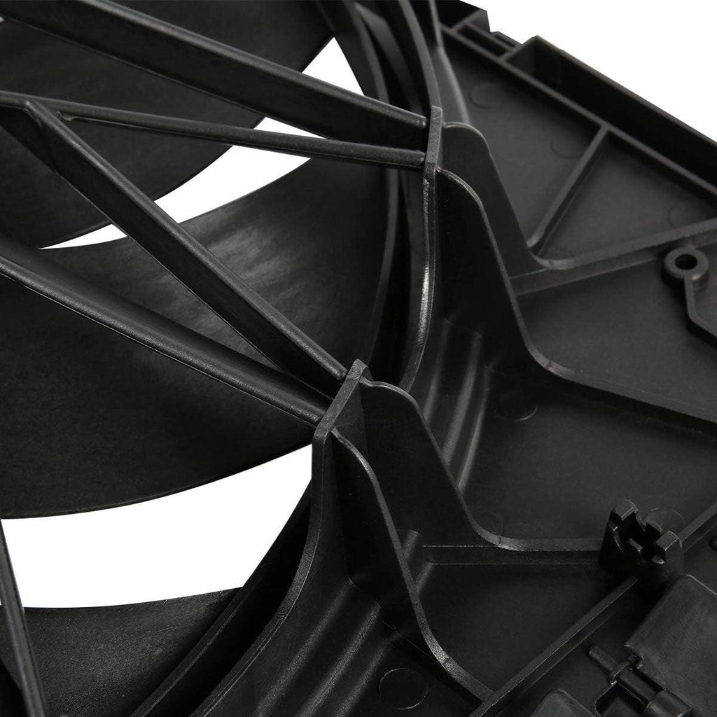 OEM-RF-0005 Factory Style Radiator Cooling Fan Assembly Cooling Efficiency Improved Direct Replacement [Compatible with 10-16 Porsche Panamera]