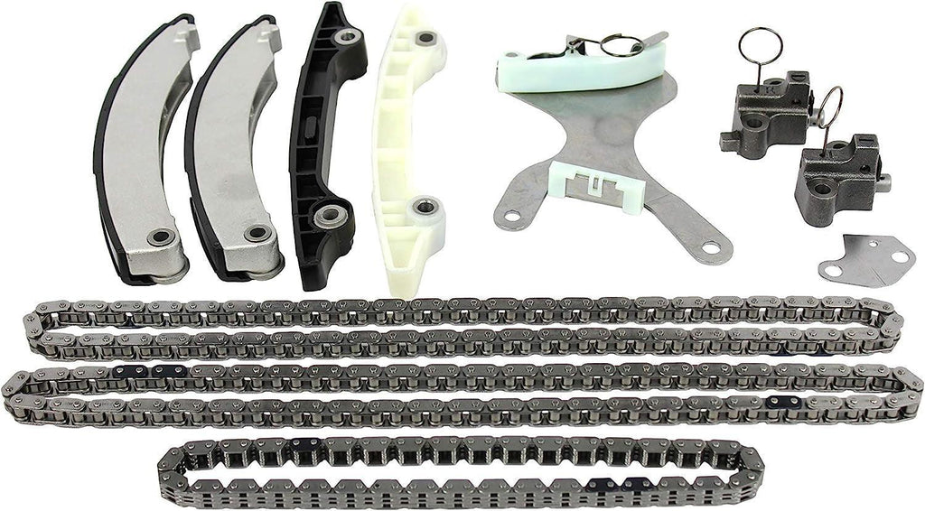 DNJ TK1105NG Timing Chain Kit for 2002-2012 / Dodge, Jeep, Mitsubishi, Ram / 1500, Commander, Dakota, Durango, Grand Cherokee, Liberty, Nitro, Raider, Ram 1500/3.7L / SOHC / V6 / 12V / 226Cid