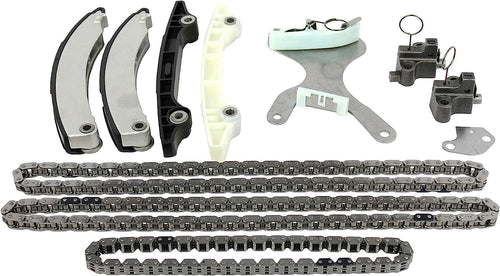 DNJ TK1105NG Timing Chain Kit for 2002-2012 / Dodge, Jeep, Mitsubishi, Ram / 1500, Commander, Dakota, Durango, Grand Cherokee, Liberty, Nitro, Raider, Ram 1500/3.7L / SOHC / V6 / 12V / 226Cid