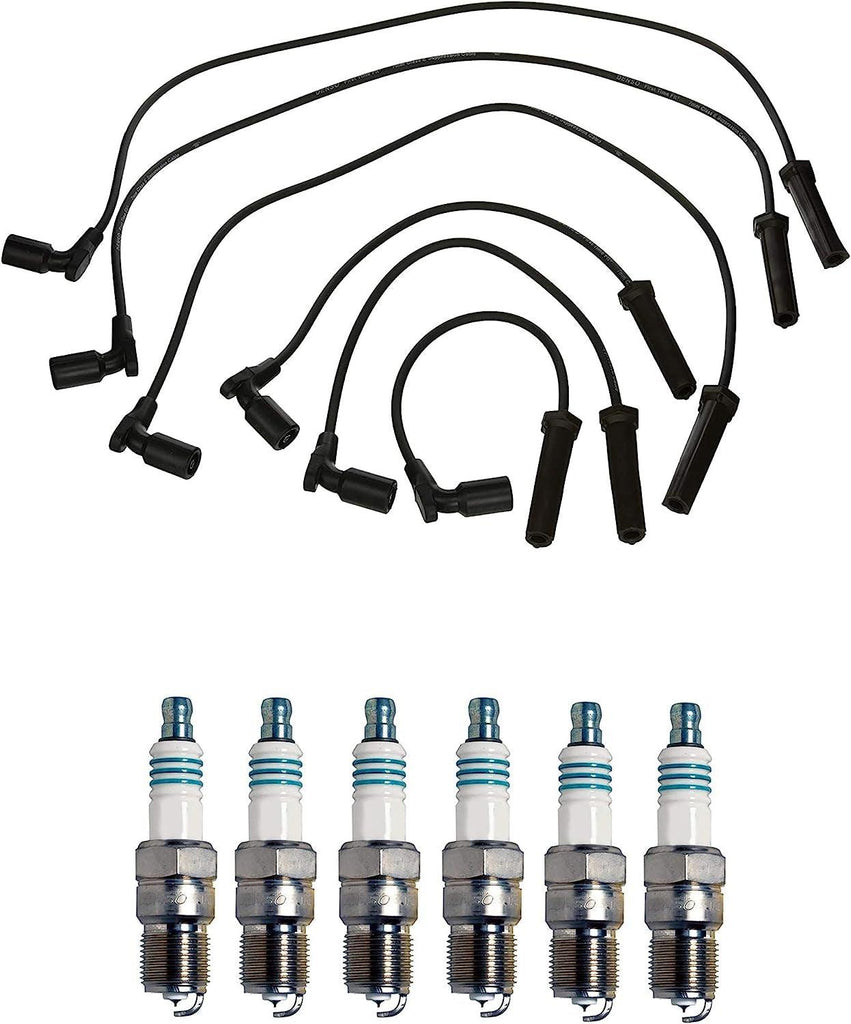 Denso Wire Set 7Mm & 6 Iridium Power Spark Plugs 0.044 Kit for 3.5 3.9 V6