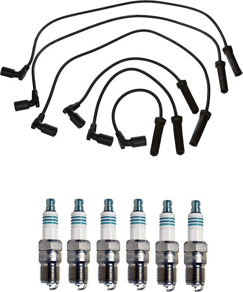 Denso Wire Set 7Mm & 6 Iridium Power Spark Plugs 0.044 Kit for 3.5 3.9 V6