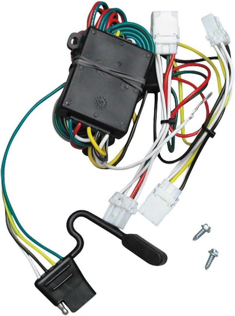 118361 T-One® T-Connector Harness, 4-Way Flat, W/Converter, Compatable with 1997-2003 Infiniti QX4, 1998-2001 Nissan Altima, 1996-2004 Nissan Pathfinder Black