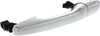 Front or Rear Exterior Door Handle Set of 2 Compatible with 2011-2014 Ford Edge, Fits 2011-2017 Ford Explorer Chrome Driver and Passenger Side