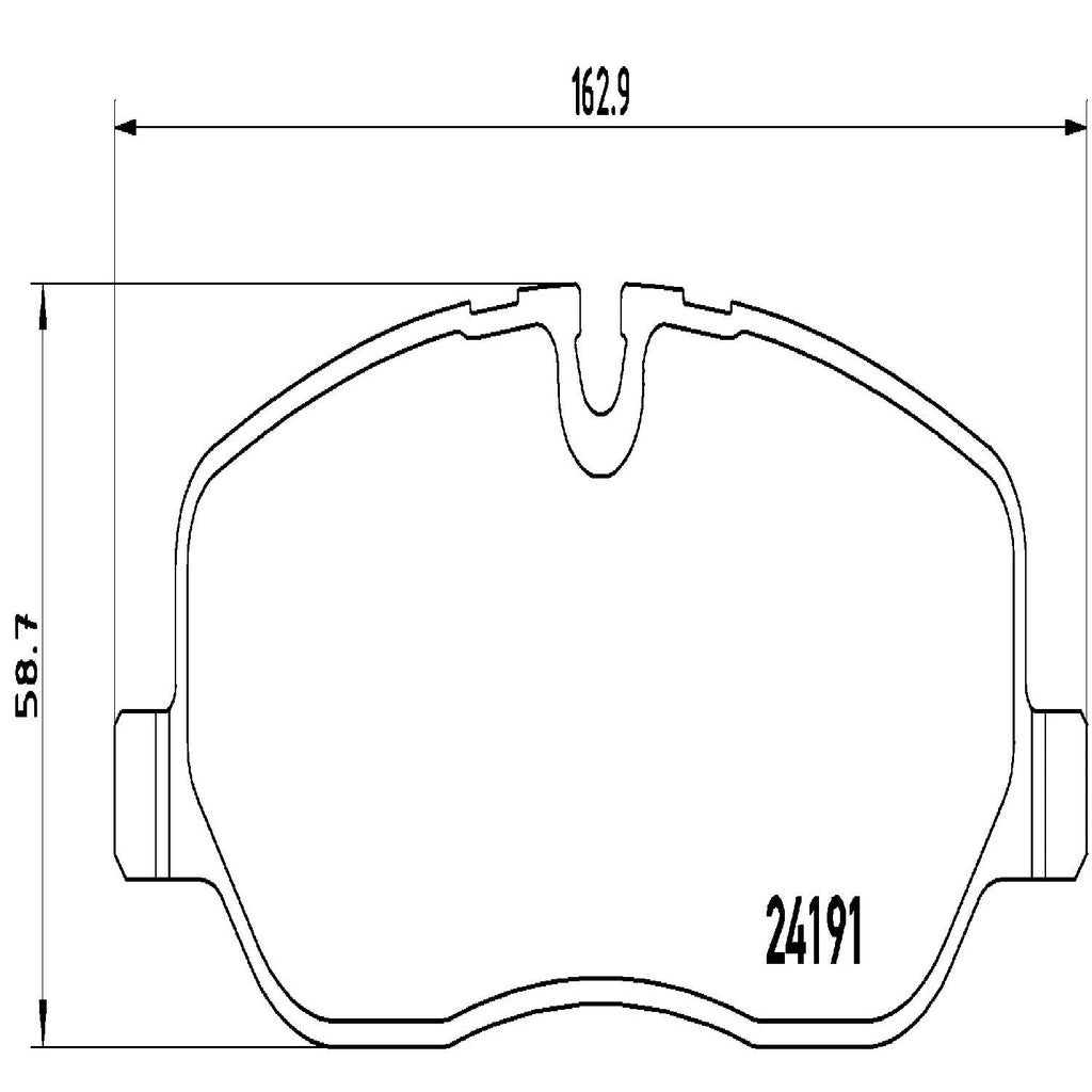 Brembo Front Disc Brake Pad Set for LR3, Range Rover, Range Rover Sport (P44014)