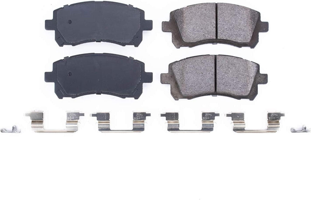 17-721, Z17 Front Ceramic Brake Pads with Hardware