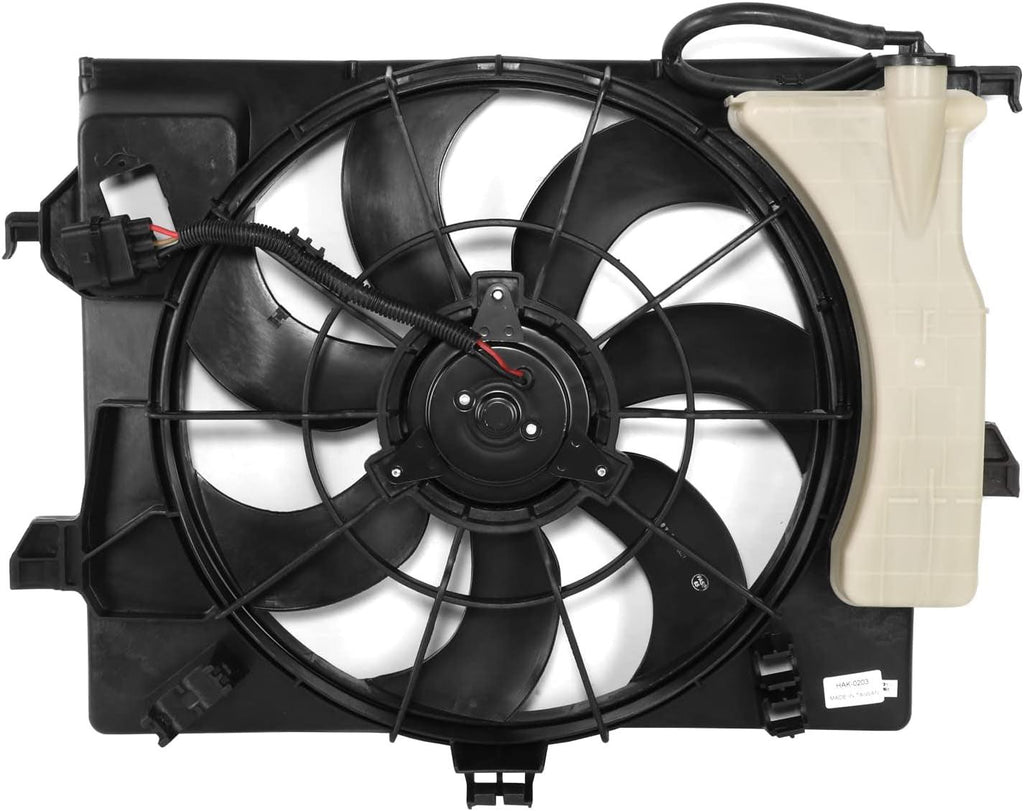 Factory Style Radiator Fan Assembly Compatible with 2012-2014 Accent MT,OEM-RF-1096