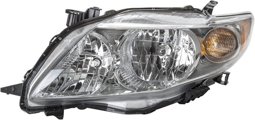 TYC Left Headlight Assembly Compatible with 2009-2010 Toyota Corolla