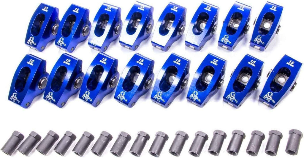 1000 1.5 Ratio Roller Rocker Arm for Small Block Chevy - Pack of 16