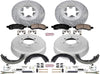 K15262DK Front and Rear Z23 Carbon Fiber Brake Pads with Drilled & Slotted Brake Drums Kit