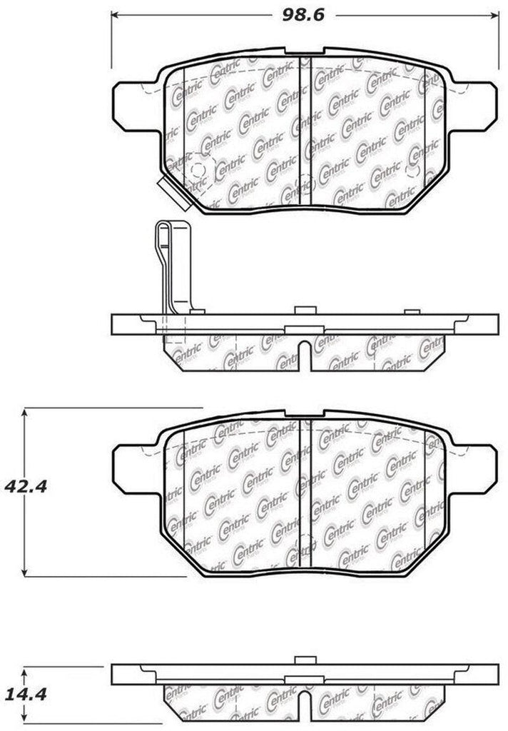 Rear Disc Brake Pad for Prius, Prius Prime, Corolla, Yaris, Tc+More (103.13540)