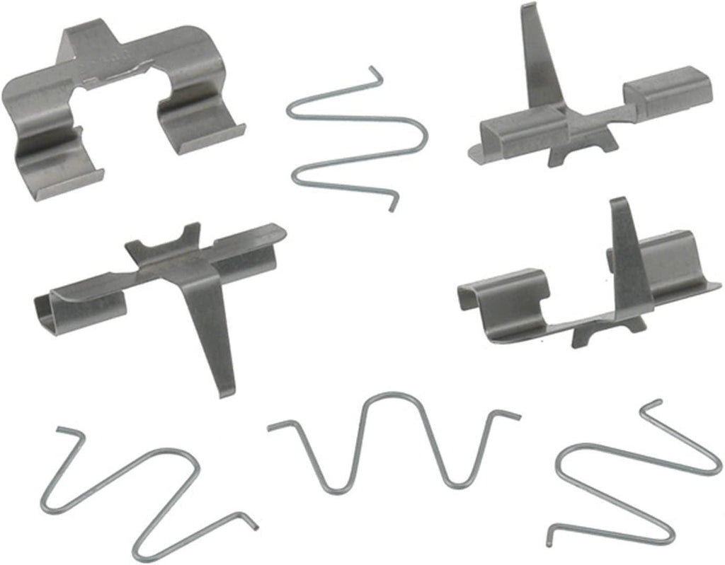 Gold 18K887X Rear Disc Brake Caliper Hardware Kit with Clips and Springs