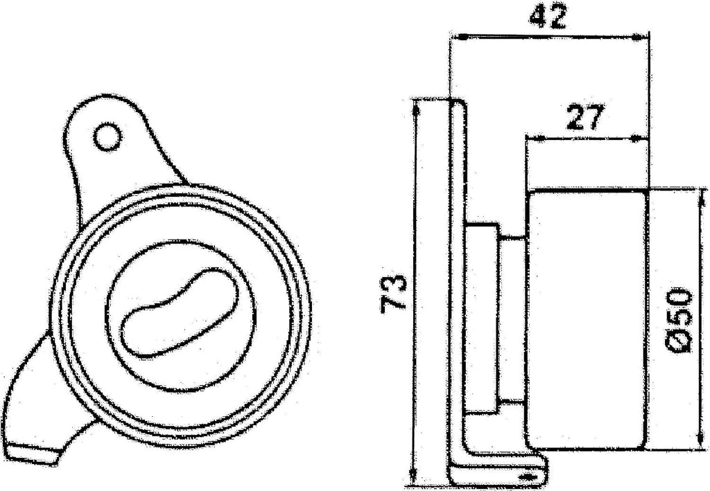 Gold T41076 Manual Timing Belt Tensioner