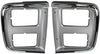 Chrome Headlight Trim Bezel for Dual Headlights Pair Set for 85-91 GMC Chevy Van