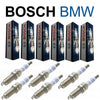 6-BMW Spark Plugs BOSCH OEM Platinum Set for 2006+ 3-5-X Series E60,E90, N51 N52