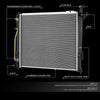 OEM-RA-13373 OE Style 1-Row Aluminum Cooling Radiator Compatible with 13-18 Santa Fe Sport Fits 2.0T with Tow Package