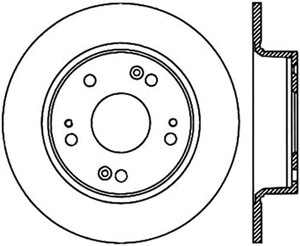 Centric Premium Replacement Rear Disc Brake Rotor for Select Honda and Acura Model Years (120.40068)