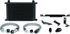 MMOC-EVO-01BK Oil Cooler Heat Exchanger Kit Compatible with Mitsubishi Lancer Evo 7/8/9 2001-2007 Black