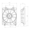 TYC Engine Cooling Fan Assembly for 11-17 Honda Odyssey 601360